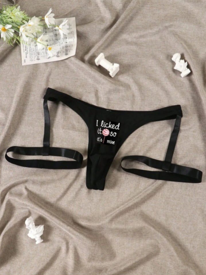 Bonga Boys 1pc Men's Seamless Comfort Lollipop Print Pattern Show Figure Thong